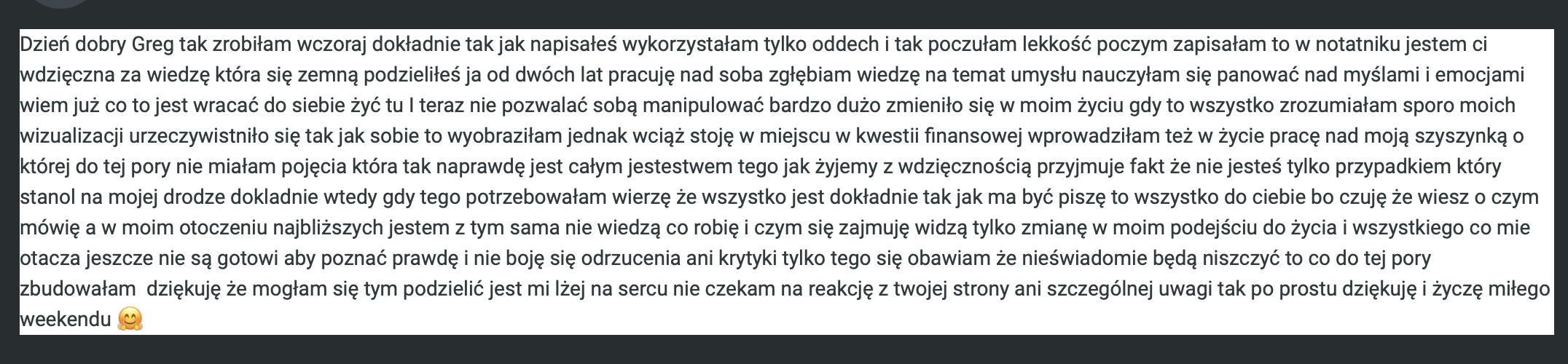 Opinia klientki — Agnieszka